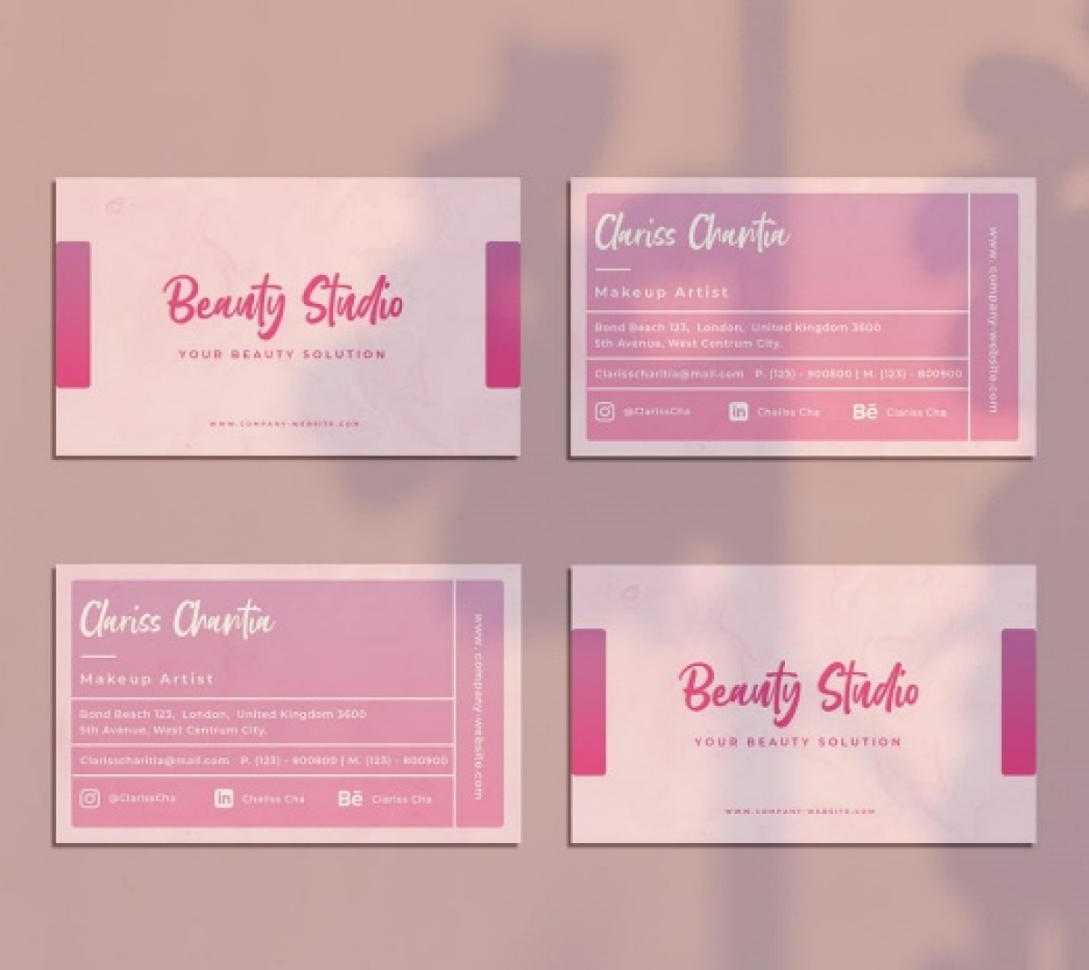 Mẫu Name Card Ngành Mỹ Phẩm - 01
