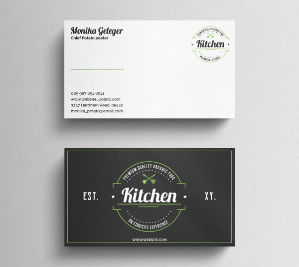 Mẫu Name Card Cho Nhà Hàng - 01
