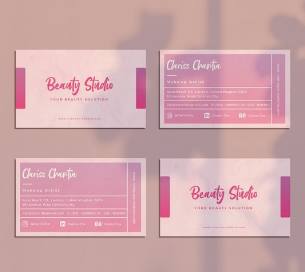 Mẫu Name Card Ngành Mỹ Phẩm - 01