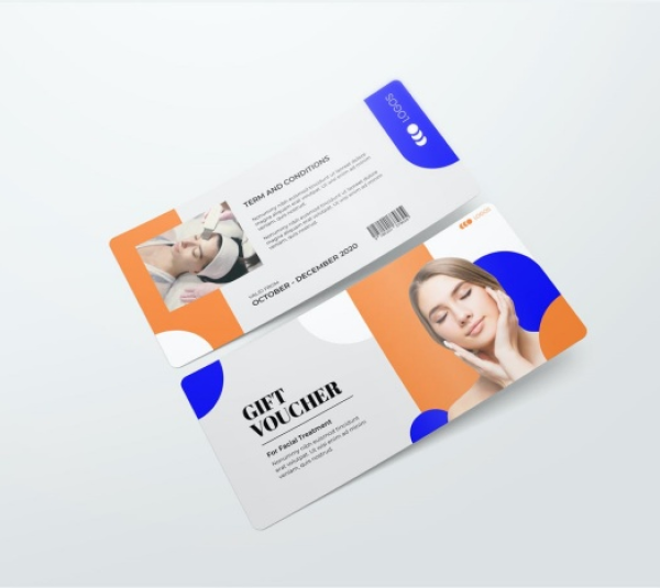 Mẫu Phiếu Quà Tặng - Gift Voucher Ngành Spa