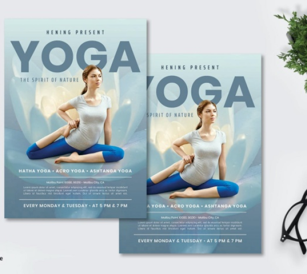 Mẫu Poster Gym & Yoga