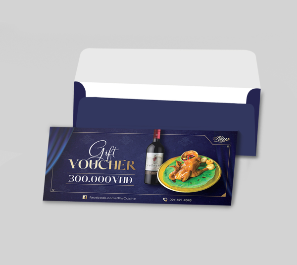 Gift Vouchers ( Bao gồm Phiếu quà tặng và Bao thư)